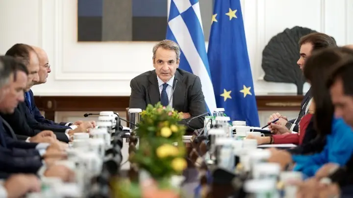 w26-6135612 Υπουργικό Συμβούλιο υπό τον πρωθυπουργό Κυριάκο Μητσοτάκη στο Μέγαρο Μαξίμου