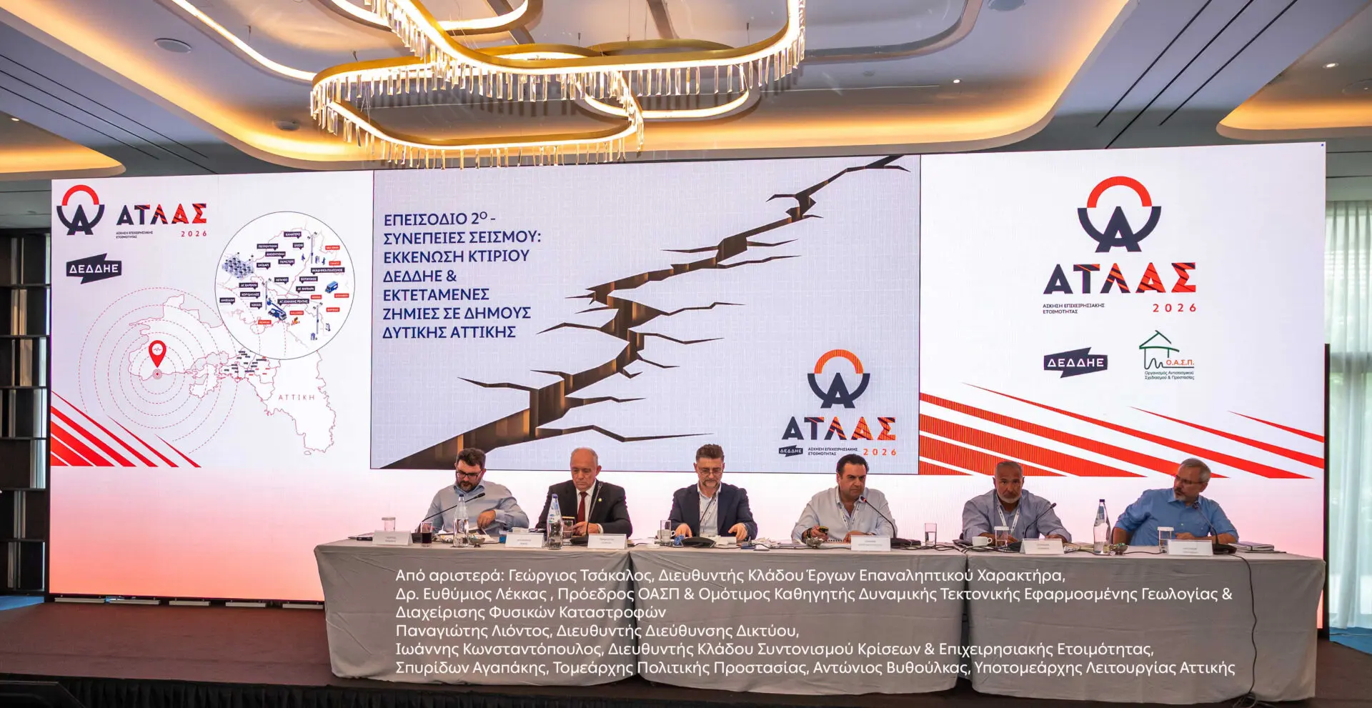 ΔΕΔΔΗΕ ΑΤΛΑΣ 2026 άσκηση σεισμός