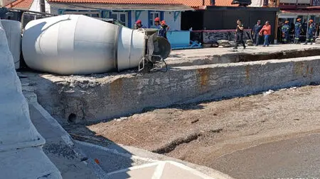 mpaitoniera-samos-2 ανατροπή μπετονιέρα Ικόνιο Κερατσίνι ΣΕΠ
