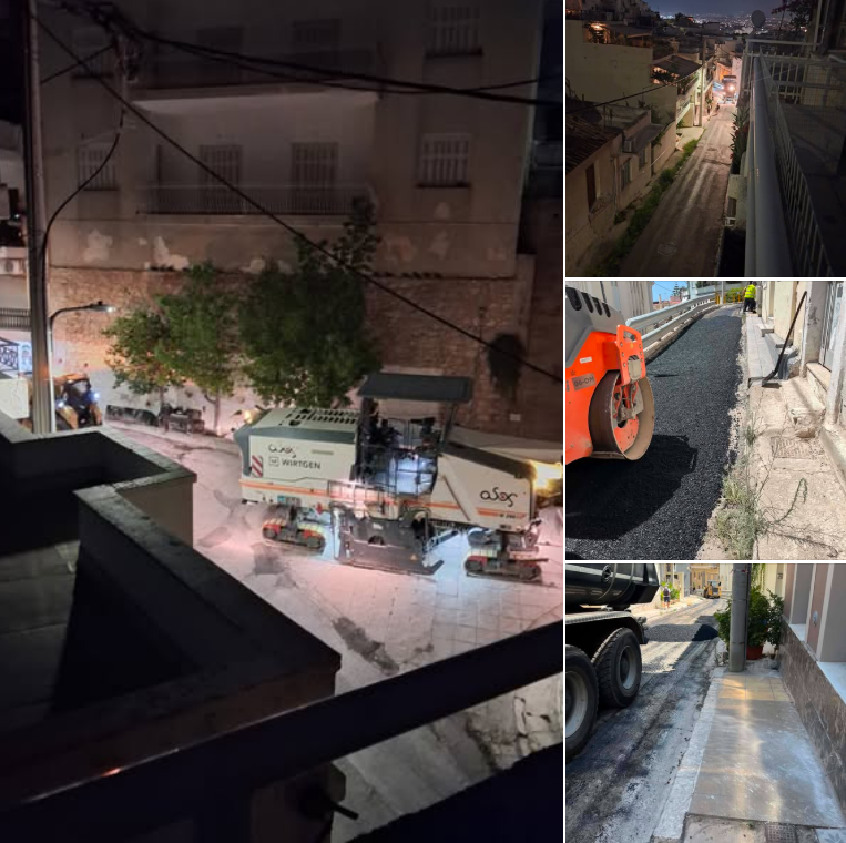 Καστέλλα έργα ασφαλτόστρωση Πειραιάς