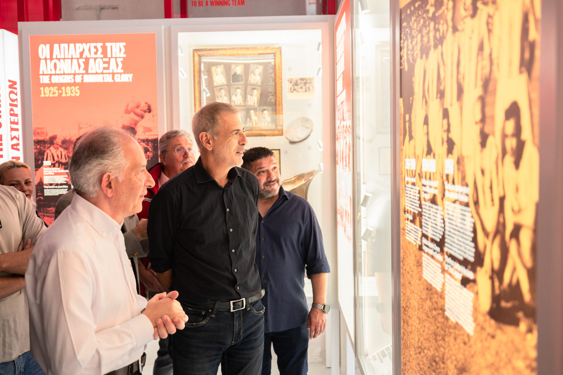 Γιάννης Μώραλης στο Μουσείο του Ολυμπιακού στο Καραϊσκάκη