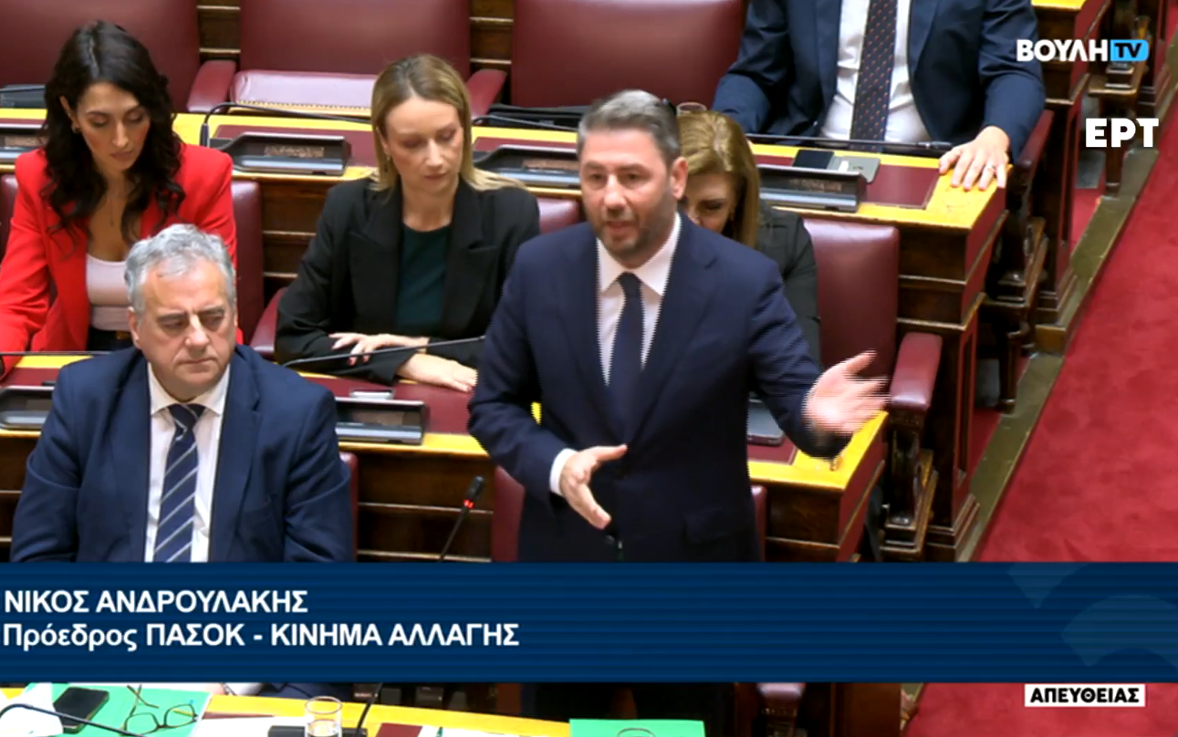 Ο Νίκος Ανδρουλάκης σε παρέμβασή του στη Βουλή – Ανδρουλάκης παρέμβαση