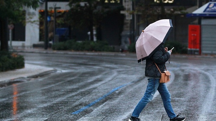 κακοκαιρία ΕΜΥ με ισχυρές βροχές και καταιγίδες στην Ελλάδα