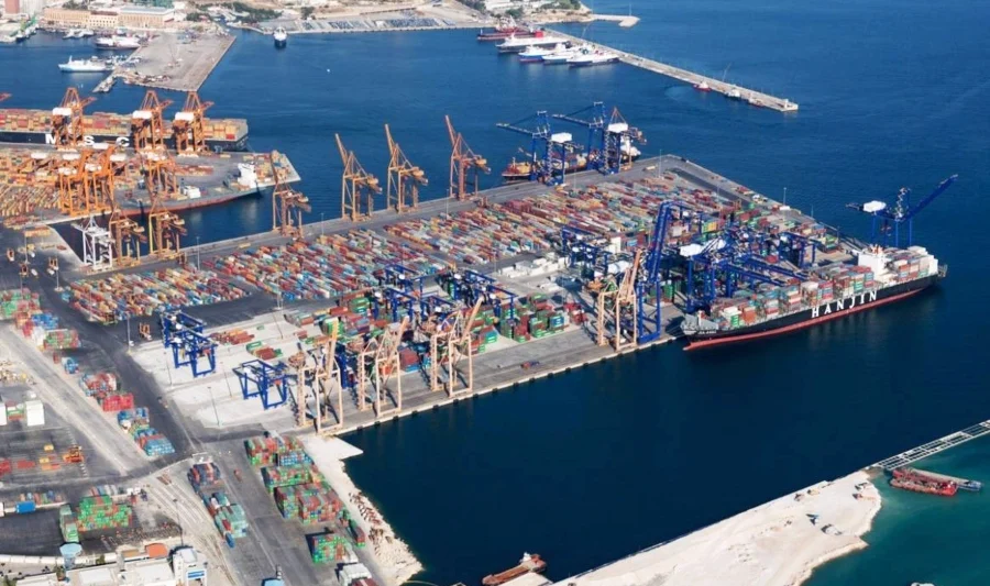διακίνηση containers Πειραιάς Cosco λιμάνι
