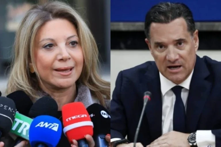 Άδωνις Γεωργιάδης και Μαρία Καρυστιανού σε δημόσια αντιπαράθεση