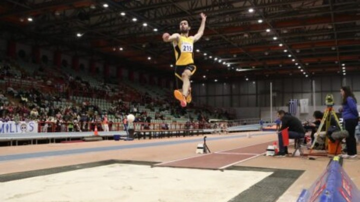 Μίλτος Τεντόγλου στο άλμα εις μήκος στο μίτινγκ της Οστράβα