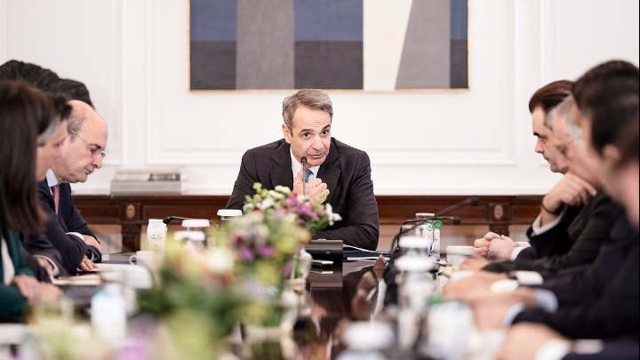 Κυριάκος Μητσοτάκης στη συνεδρίαση του Κυβερνητικού Συμβουλίου Οικονομικής Πολιτικής