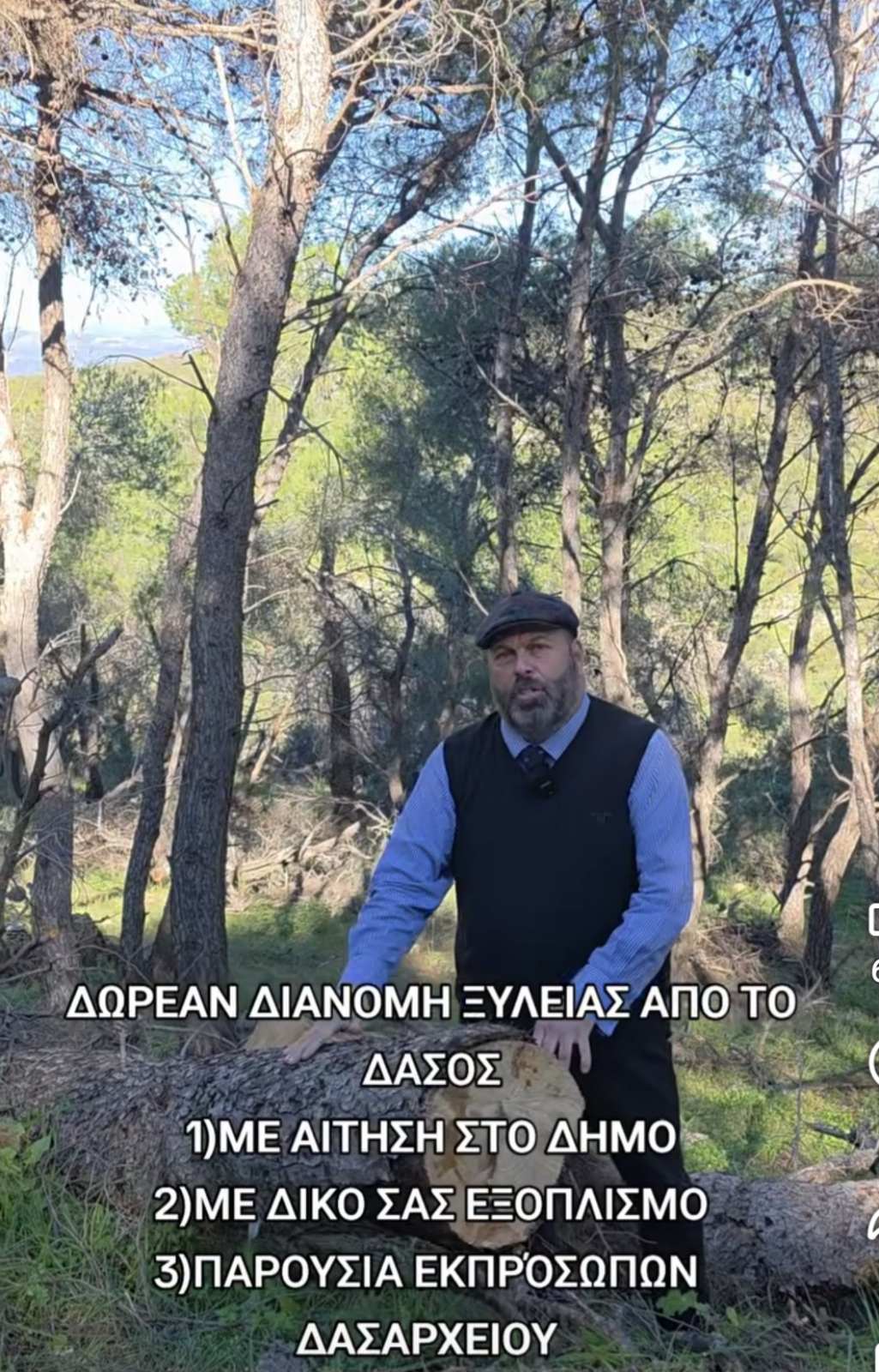 Χωράφα Περάματος – καθαρισμός δάσους και δράση για δωρεάν καυσόξυλα στον Δήμο Περάματος