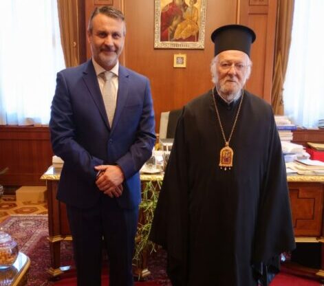 επίσκεψη δημάρχου σαλαμίνας στο οικουμενικό πατριαρχείο