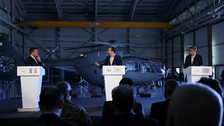 Κυριάκος Μητσοτάκης δηλώσεις στην Κύπρο με Χριστοδουλίδη και Μακρόν