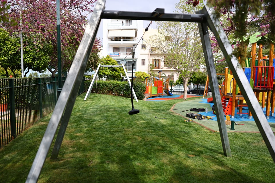 παιδική χαρά Κορυδαλλός πλατεία Βενιζέλου