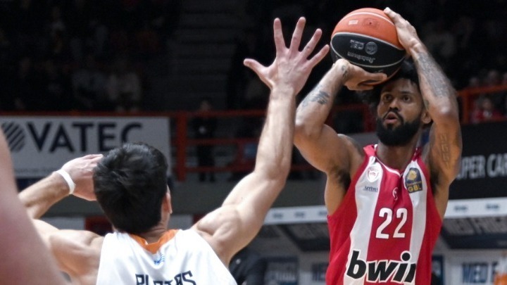 w15-140755 Ντόρσεϊ Σπανούλης side step Ολυμπιακός Euroleague
